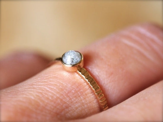 Baby Moon Diamond Ring