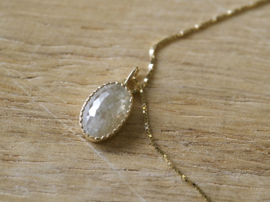 White Coral Diamond Necklace