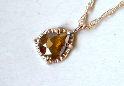 Brown Olive Diamond Necklace