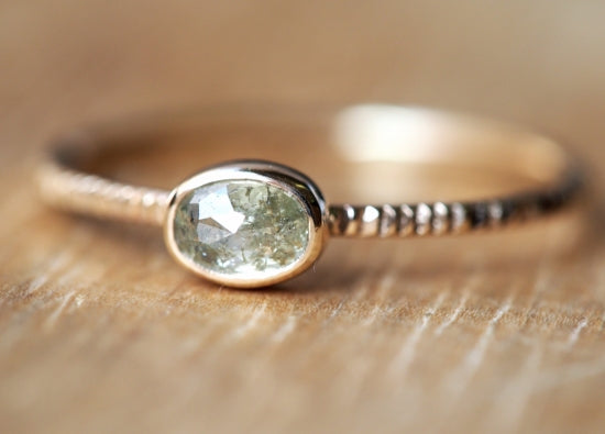 Frozen Mint Diamond Ring