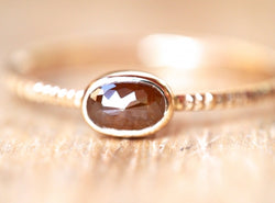 Cherry Brown Diamond Ring