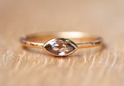 Rose Champagne Diamond Ring