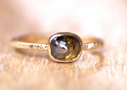 Brown Botanical Diamond Ring