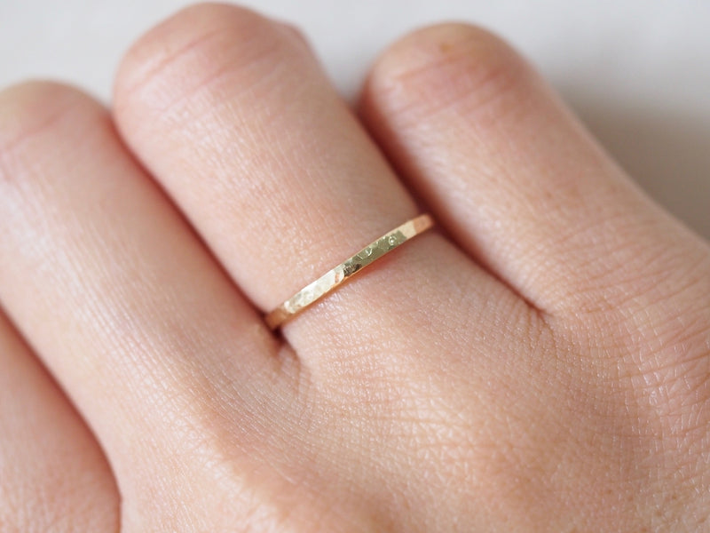 Hammered Square Ring