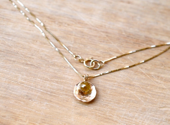 Layered Luna Necklace Honey