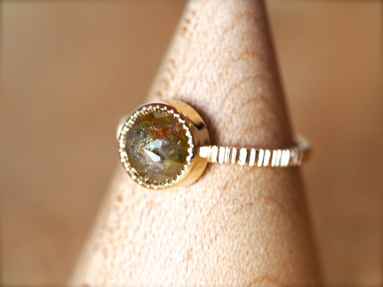 Green Earth Diamond Ring