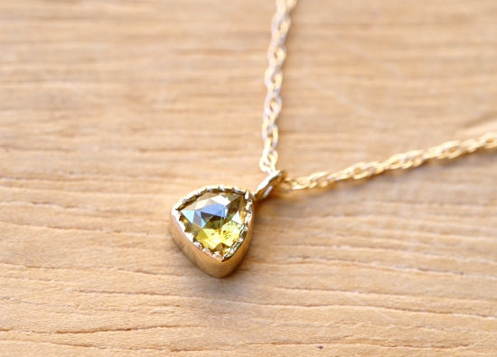 Golden Yellow Diamond Necklace