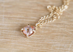 Sugar Pink Drop Diamond Necklace