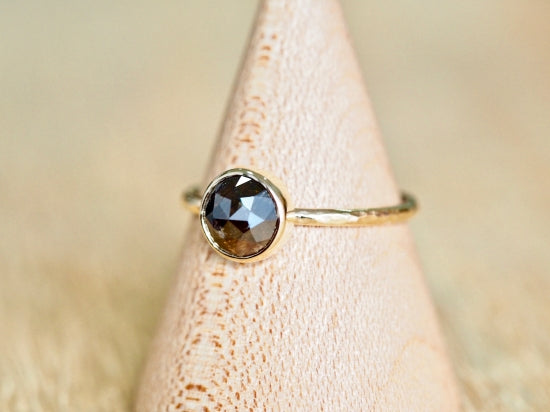 Black Stratum Diamond Ring