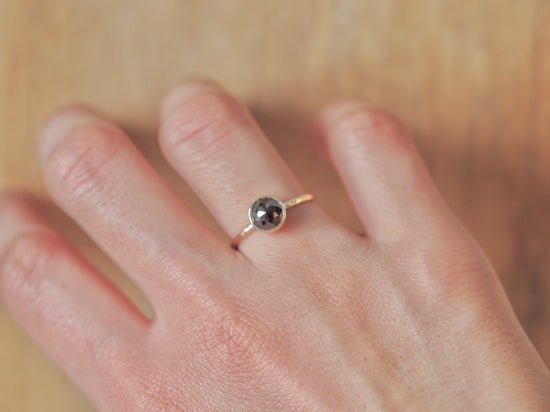 Black Stratum Diamond Ring