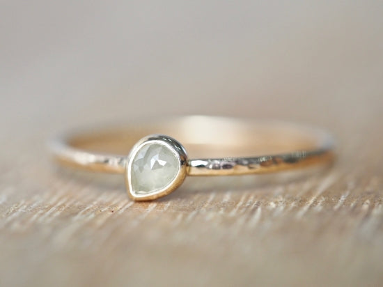 Misty Grass Baby Diamond Ring