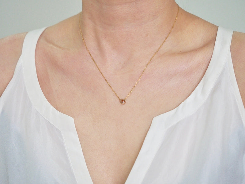 Vermilion Drop Diamond Necklace