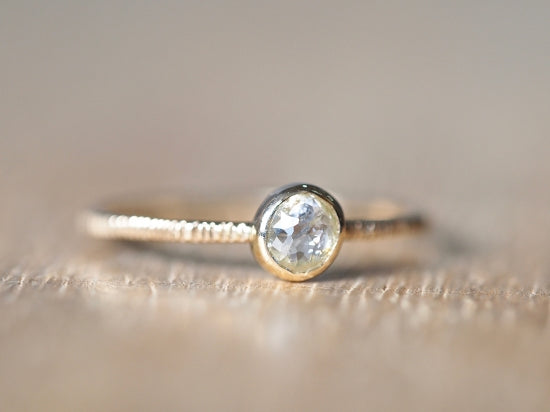 Sun Touched Diamond Ring