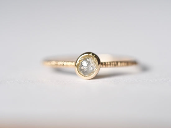 Sun Touched Diamond Ring