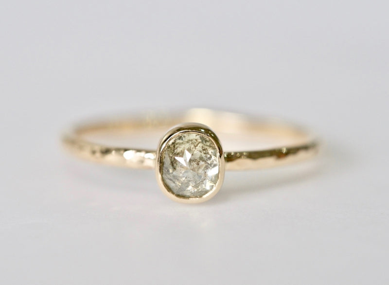 Frost Leaf Diamond Ring