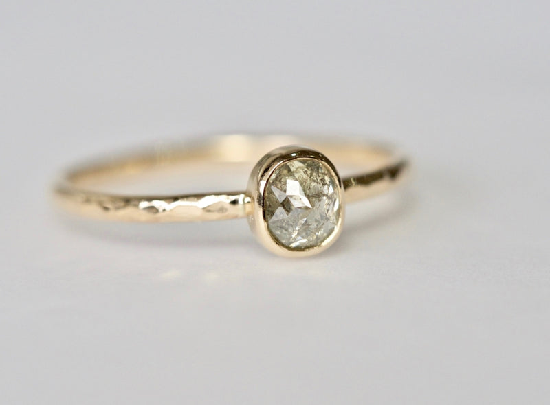 Frost Leaf Diamond Ring