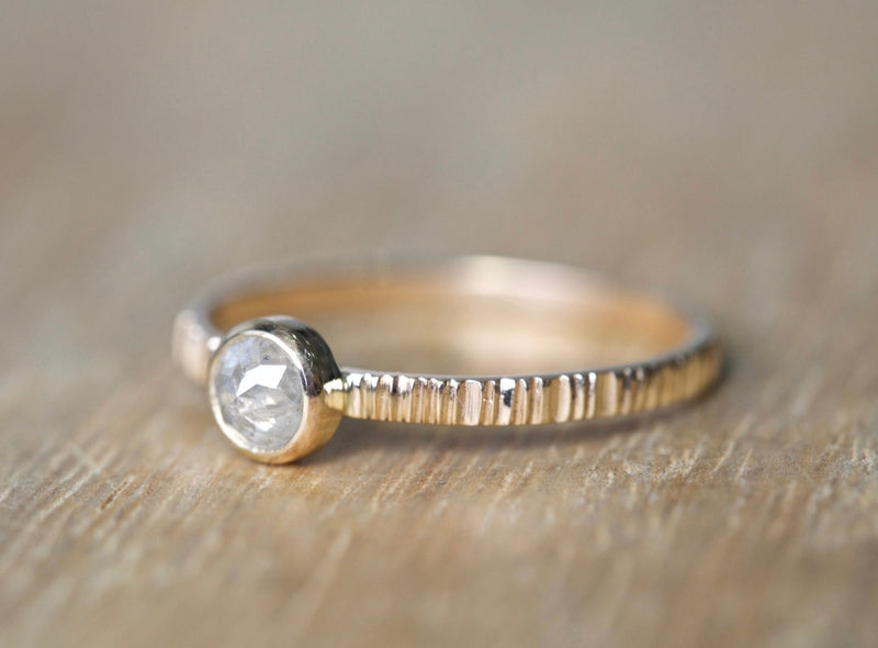 Natural White diamond Ring