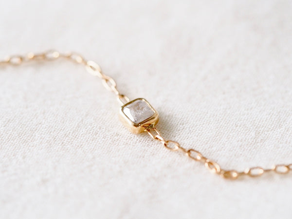 Ice Cube Square Diamond Bracelet