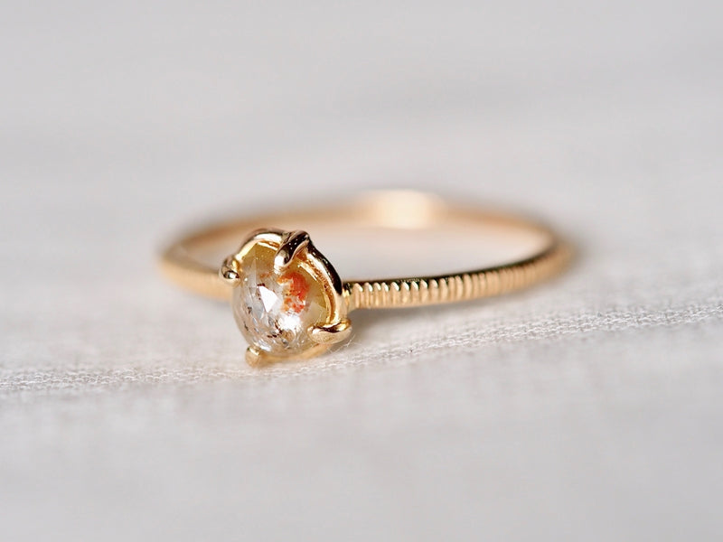 Anemone Drop Diamond Ring