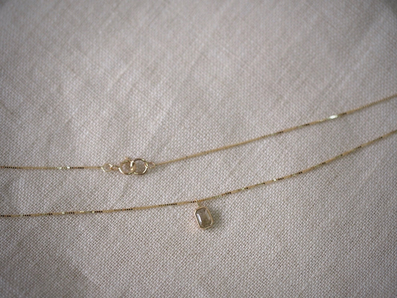 Sage Green Diamond Necklace
