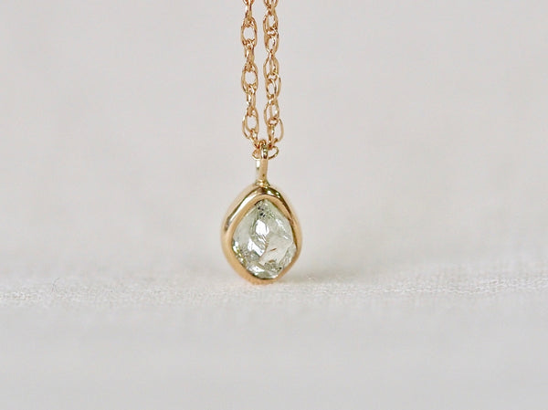 Aqua Drop Diamond Necklace 02