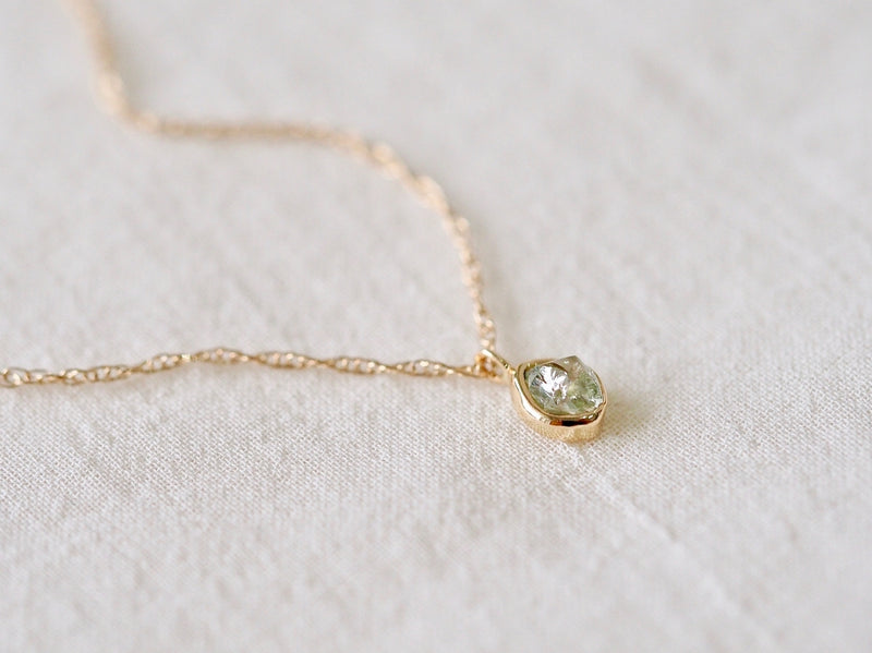 Aqua Drop Diamond Necklace 02