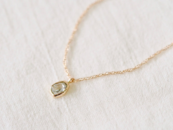Aqua Drop Diamond Necklace
