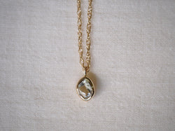 Aqua Drop Diamond Necklace 05