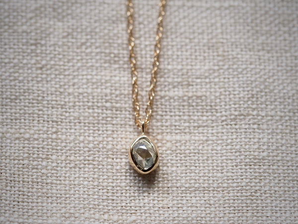 Aqua Drop Diamond Necklace 05