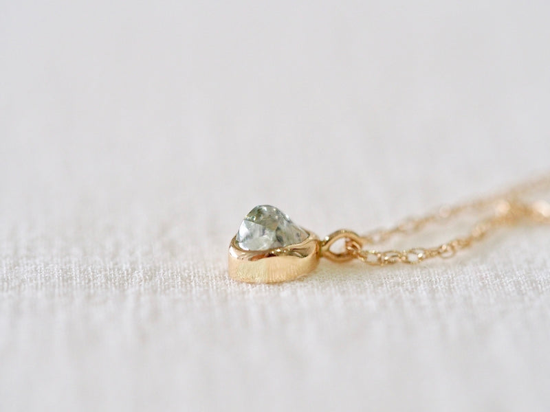 Aqua Drop Diamond Necklace 06