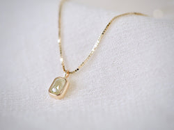 Sea Form Green Diamond Necklace