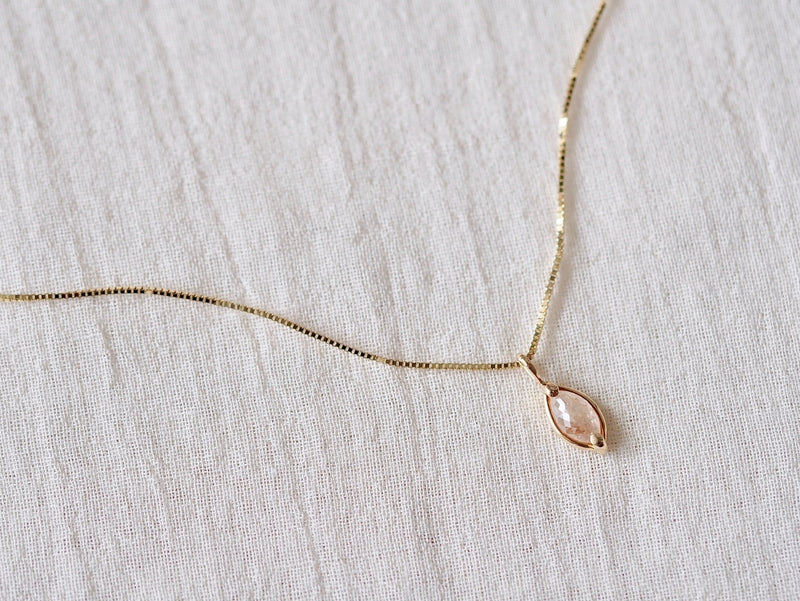 Baby Petal Diamond Necklace