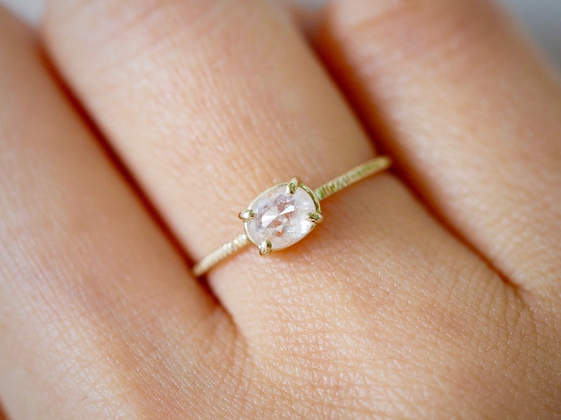 Pink Veil Diamond Ring