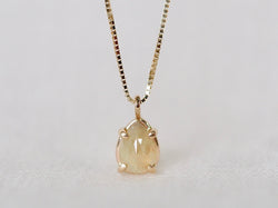 Ecru Drop Diamond Necklace