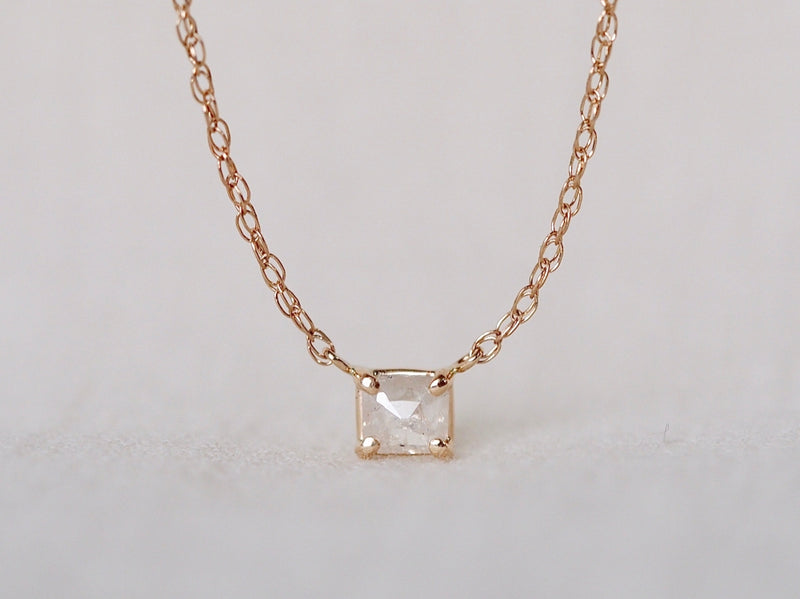 White Linen Diamond Necklace