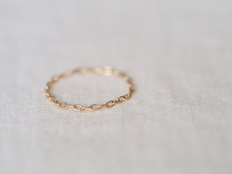 Self Love Ring - oval chain
