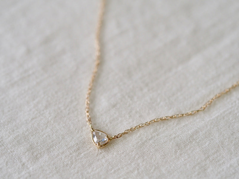 Drop Rose Diamond Necklace