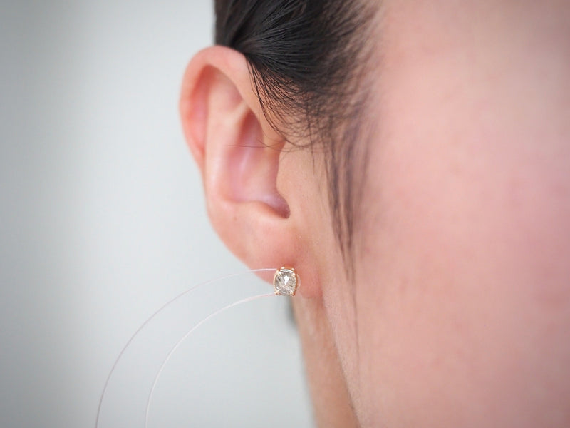 Oval Stud Earring Single