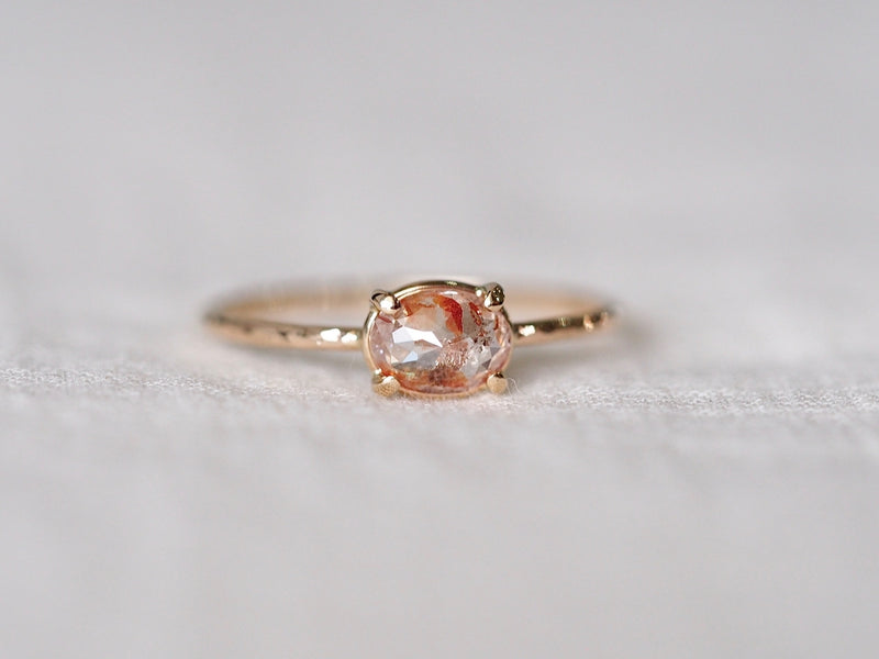 Clear Red Diamond Ring