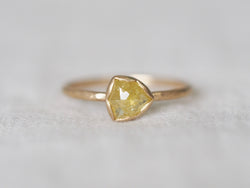 Yellow Pinwheel Diamond Ring