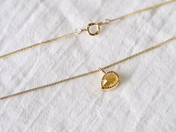 Sunshine drop diamond necklace