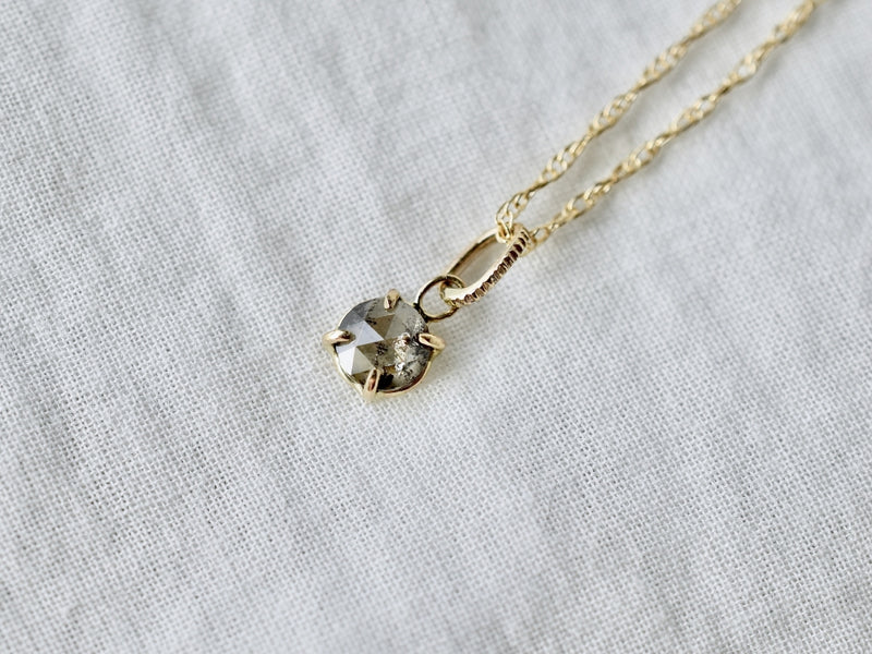 Black dahlia diamond necklace