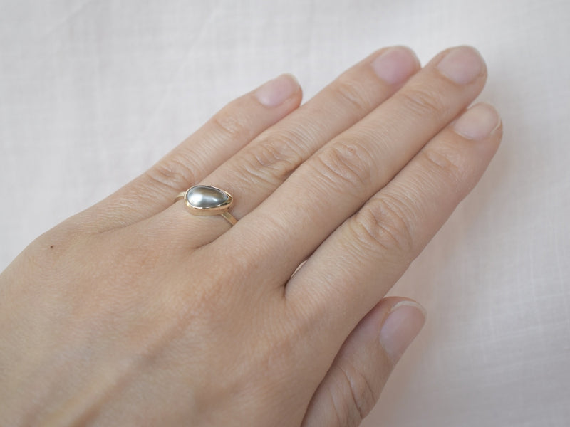 Keshi Pearl Ring size13