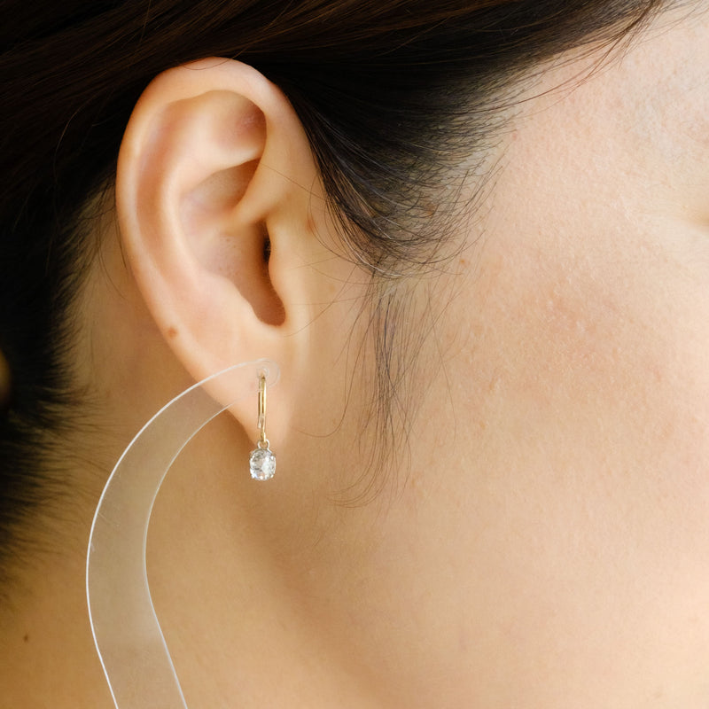 Stella Oval Diamond Earrings