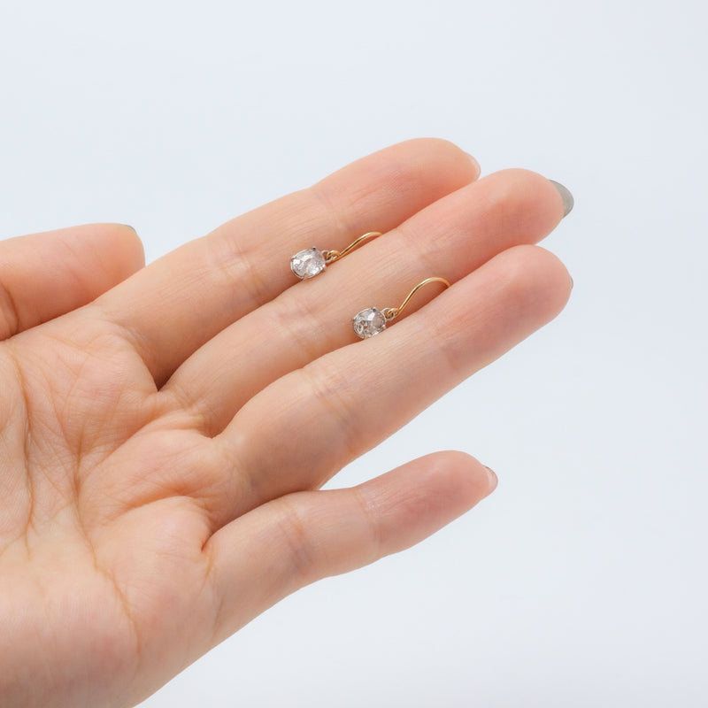 Stella Oval Diamond Earrings
