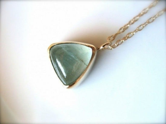 Aquamarine long necklace
