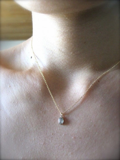 Diamond Oval Necklace