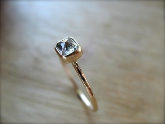 Black Inclusion Diamond Ring