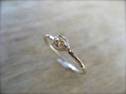 Tiger Lily Drop Diamond Ring