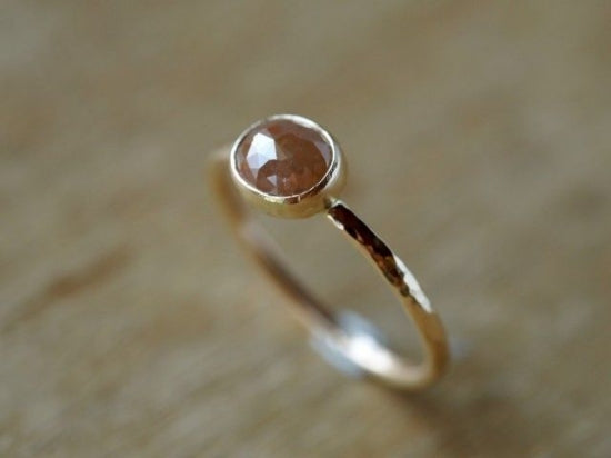 Toffee Oval Diamond ring
